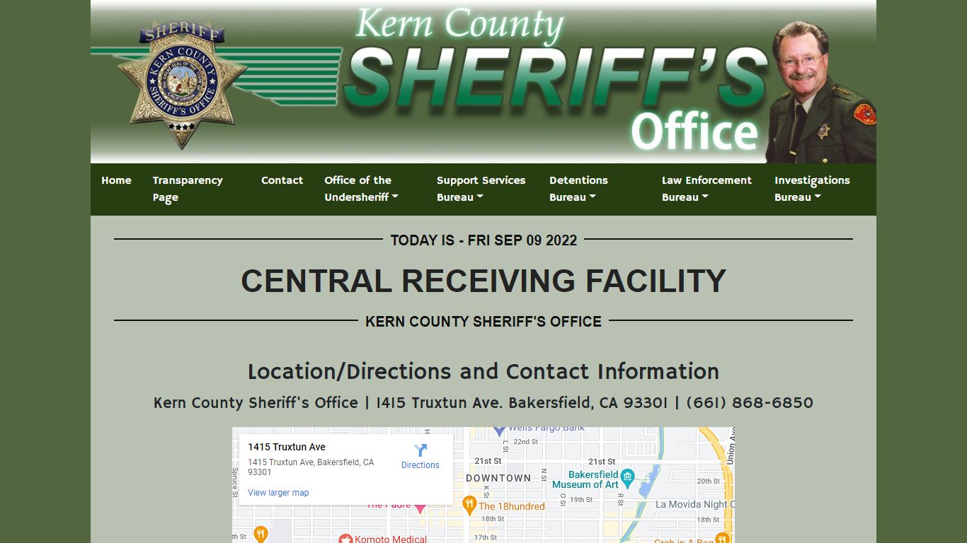 Central Receiving Facility - KCSO