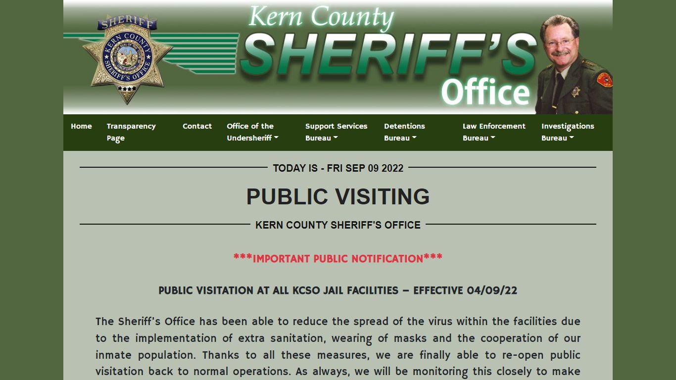 Public Visiting | KCSO